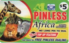 Pinless Africa Calling Card