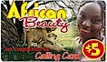 African Beauty Calling Card