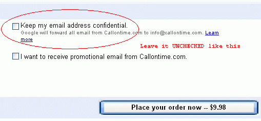 Instant PIN using Google Checkout Instant PIN using Google Checkout