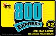 800 Express prepaid phone card